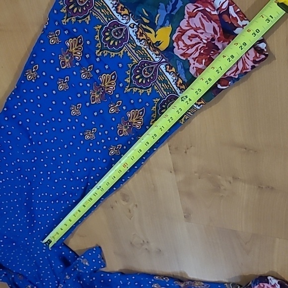 Anthropologie Ett:twa Bohemian Floral Hem Wide-leg Pants - Picture 13 of 16